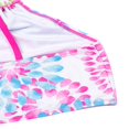 thumbnail image 4 of 2Pcs Kids Girl Tie Dye Bikini Set Fish Scale Ruffle Halter Swimsuit Toddler One Shoulder Bathing Suit Summer Outfits Set, 4 of 6