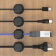 thumbnail image 4 of Self Adhesive Cable Holder Pack Of 6 Desk Cable Organiser Management Cable Organiser Cable Holder Desk Charging Cable Organiser For Bedside Table (6 Pieces), 4 of 9