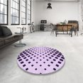 thumbnail image 4 of Ahgly Company Tapis d'Intérieur Rectangulaire Transitionnel Lavable à la Machine, Violet Raisin Vif, 7 Pieds x 10 Pieds, 4 of 7