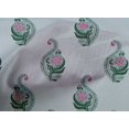 thumbnail image 4 of oneOone Cotton Poplin Fabric Leaves & Floral Block Print Sewing Fabric BTY 56 Inch Wide, 4 of 4