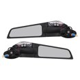thumbnail image 2 of Motorcycle Wing Mirror, Buffer Rubber Shock Resistant Cool Design Broad Vision Aerodynamic Swivel Side Mirrors  For ZX10R ZX6R ZX636 2019-2022, 2 of 8