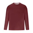 thumbnail image 3 of WEAIXIMIUNG Noël Homme Automne Hiver Décontracté Brossé Col Rond Manches Longues Chemise de Base Haut Blouse, 3 of 3