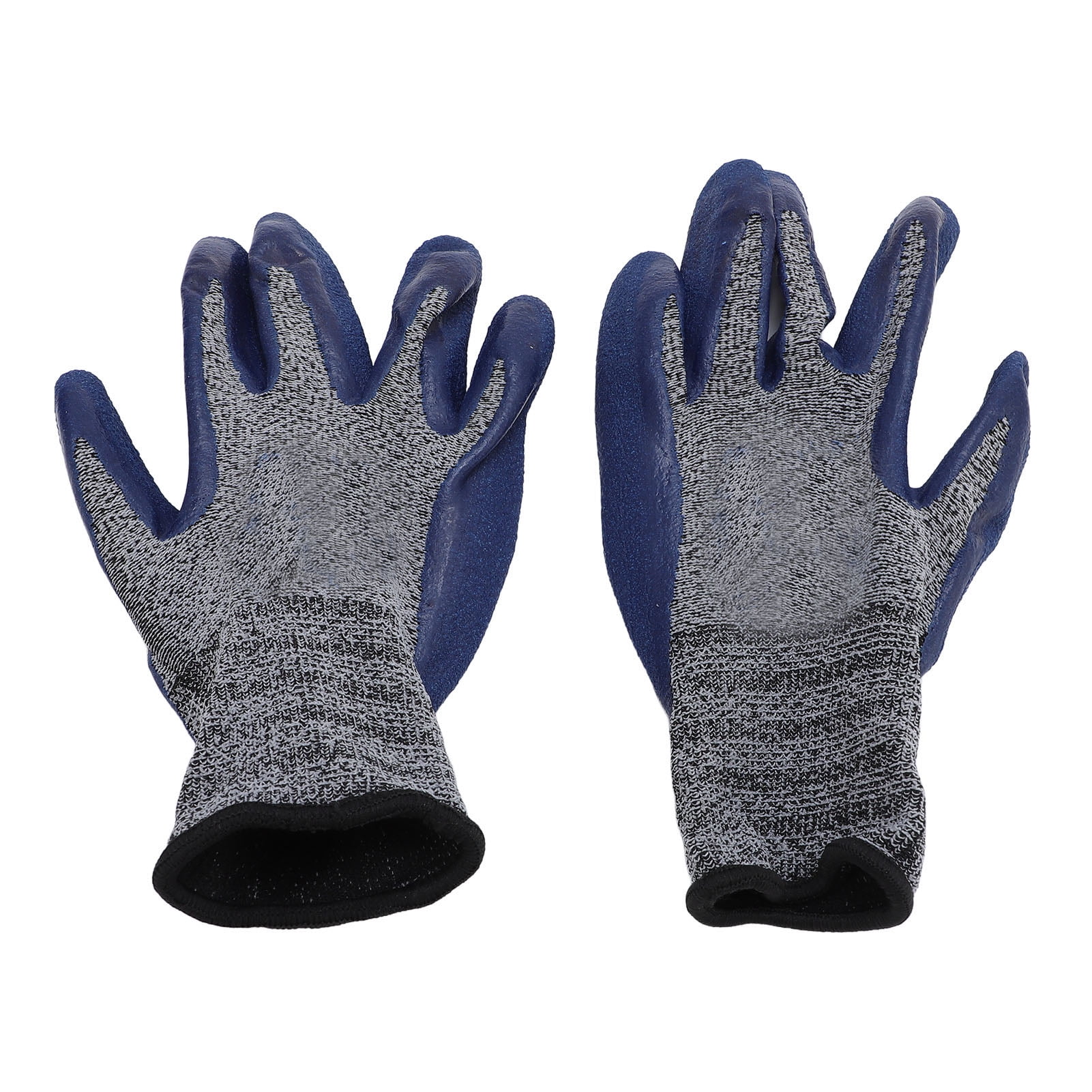 Rubber Work Gloves, Polyester Yarn 12 Pairs Work Gloves Firm Grip Non Slip Machine Washable Breathable  for Construction