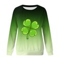 thumbnail image 4 of QIPOPIQ Chandails à Manches Longues pour Femmes T-Shirts de la Saint-Patrick Chandail Shamrock T-Shirt Vert Hauts T-Shirts de la Saint-Patrick Tuniques à Col Rond pour Dames T-Shirts de Fête T-Shirts Graphiques Aubaines, 4 of 4