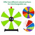 thumbnail image 2 of WinSpin 24" Display Prize Wheel Green & White DIY Tabletop 12 Slots Modular Custom Spinning Wheel for Pop Up Trade Show, 2 of 9