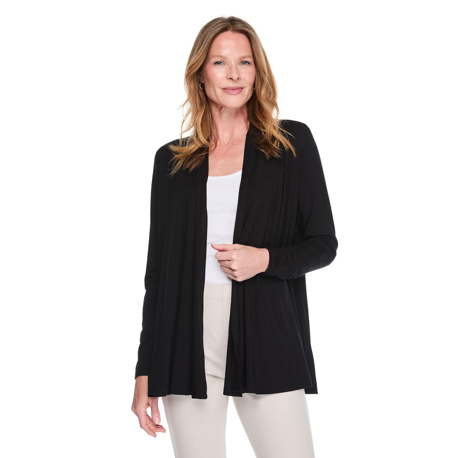 Karen Scott Women's Cascading Cardigan