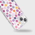 thumbnail image 4 of Caseco Mag-Safe iPhone 15 Purple Polka Dots Clear Case, 4 of 5