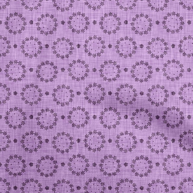 oneOone Rayon Amethyst Fabric Block Sewing Craft Projects Fabric Prints By Yard 56 Inch Wide-4B