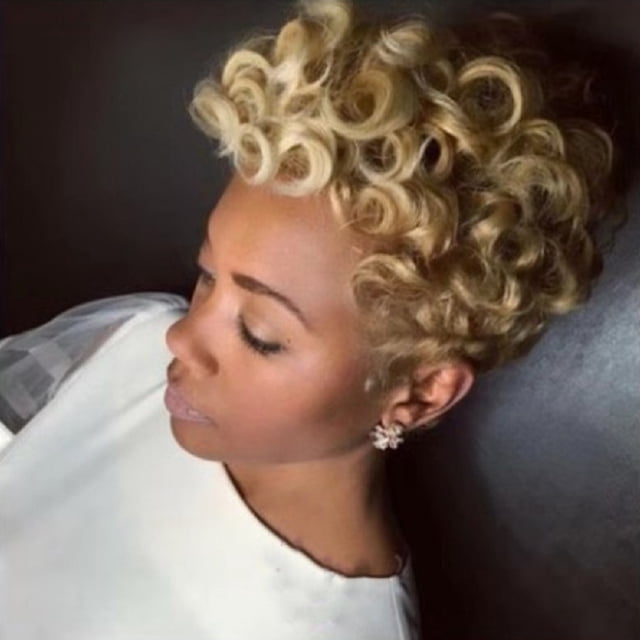 Perruques Courtes en Cheveux Humains Perruque Ondulée Ondulée Résistante à la Chaleur Perruques en Cheveux Synthétiques Lace Front pour Femmes Naturelles Perruques pour Femmes