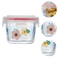thumbnail image 3 of Box Lunch Glass Bento Container Containers Freezer Baby Office Toddler Picnic Jar Snack Salsa Compartment Prep Food, 3 of 6