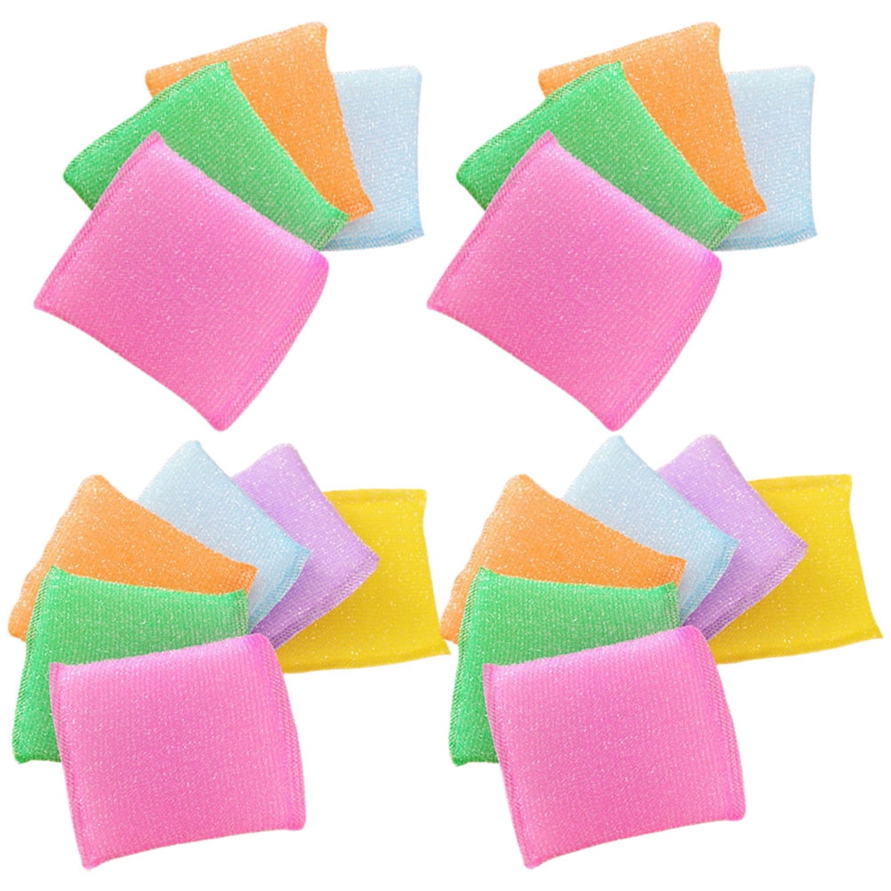 AURARMLET 20Set Scrubbing Sponge Kitchen Scrub Pads Random Color Washing Dishes Kitchen Use