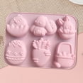 thumbnail image 4 of Chocolate Easter Eggs,6 Silicon Chocolate Molds Easter Rabbits Eggs Molds Interesting Baking Tools for Candy Cake Homemade Kitchen Gadget,Easter Egg Candy,Easter Chocolate Molds, 4 of 6