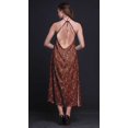 thumbnail image 3 of Bimba Robe Décontractée Oiseau Longue Dos Nu à Col Licou pour Femme Robe de Plage Imprimée - Moyen, 3 of 6