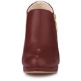 thumbnail image 3 of Unique Bargains Women's Chunky High Heel Platform Round Toe Ankle Boots, 3 of 7