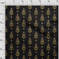 thumbnail image 2 of oneOone Polyester Lycra Fabric Leaves & Paisley Block Printed Fabric 1 Yard 56 Inch Wide, 2 of 4