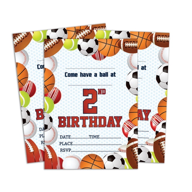 Darling Souvenir Multicolor Birthday Invitation Card Printable Elegant Fill or Write In Blank Party Invites 28 Pcs 5 x 7 Inches