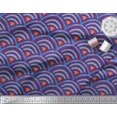 thumbnail image 2 of Soimoi Rayon Crepe Fabric Scales Geometric Decor Fabric Printed Yard 46 Inch Wide, 2 of 3