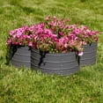 thumbnail image 2 of Sunnydaze Galvanized Steel 4-Leaf Clover-Shaped Raised Garden Bed - Gray, 2 of 7