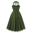 thumbnail image 3 of Ovzne Robes pour Femmes Robe de Plage Mode pour Femmes Décontractée Imprimée Été Grand Ourlet Sans Manches Robe à Col en V Robe pour Femmes Imprimée Liquidation, 3 of 6