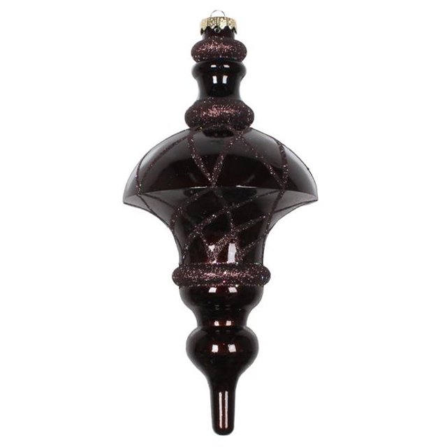 Vickerman MT198775D 10 Po. Ornement de Dessus en Filet Pailleté Bonbon Chocolat