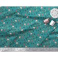 thumbnail image 2 of Soimoi Georgette Viscose Fabric Anchor Hook,Shell & Starfish Ocean Decor Fabric Printed Yard 42 Inch Wide, 2 of 3
