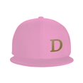 thumbnail image 3 of ZICANCN Alphabet D Pattern Baseball Caps, Trucker Hats for Men And Women, Adjustable Breathable Flat Caps, Pink, 3 of 6