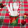 thumbnail image 4 of RRJ Christmas Party Tableware Set Disposable Plates Cups Napkins, 20-Piece Holiday Dinnerware Kit, 7-Inch 9-Inch Paper Plates For Festive Gatherings, Red Green Gold Themed Disposable Tableware, 4 of 6