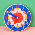 thumbnail image 3 of Montessori Wooden Clock Toy for Kids Learning with Hours Seconds Educational Games, 3 of 4