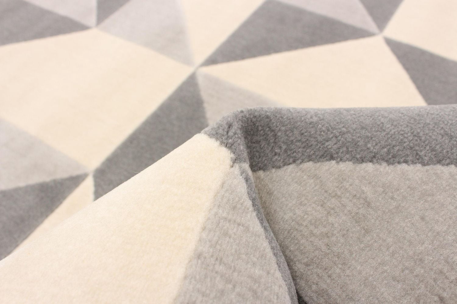 ECARPET Modern Area Rug for Dining Room, Living Room, Bedroom or Den Delta Grey