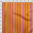 thumbnail image 3 of oneOone Cotton Flex Fabric Chevron Ikat Print Fabric By Yard 40 Inch Wide, 3 of 4