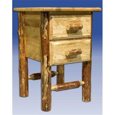 Montana Woodworks MWGCN2DN Glacier Country Table de Nuit avec 2 Tiroirs