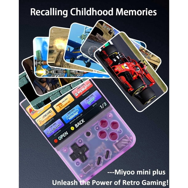 Miyoo Mini Plus,Retro Game Console with 64G TF Card,Support 10000+