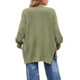 thumbnail image 3 of Women‘s Autumn Solid Color Long Sleeve Open Front Knitwear Sweater, 3 of 4