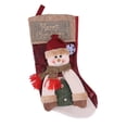 thumbnail image 2 of Cute Christmas Stocking Lints Portable Hanging Portable Hanging Christmas Stocking Xmas Themed Replacement Decorative Washable Stylish Kids Gift Storage Bag Snowman, 2 of 8