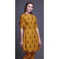 thumbnail image 2 of Bimba Kurti à Manches Retroussables pour Femmes, Col Mandarin Imprimé, Hauts de Kurti Courts, 2 of 6