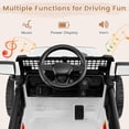 thumbnail image 4 of OLAKIDS 12V Ride On Truck, Battery Powered Electric Vehicle for Kids with Remote Control, Foldable Reflective Mirror, Spring Suspension, Music, LED Lights, Ride on Toy for 3+ Boys Girls, 4 of 9