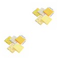 thumbnail image 1 of Transemion 5pcs 50x50cm Square Cotton Fabric Cloth For DIY Craft Sewing yellow 2Set, 1 of 6