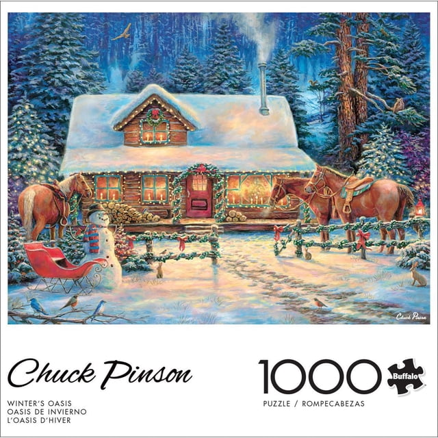 Buffalo Games - Chuck Pinson - Winter's Oasis -1000 Piece Jigsaw Puzzle