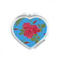 thumbnail image 1 of Blue Red Drawing Art Heart Mirror Travel Magnification Portable Handheld Pocket Makeup, 1 of 3