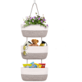 thumbnail image 1 of Hand-woven 3 Layers Over The Door Storage Basket Bathroom Sundries And Cosmetics, 1 of 5