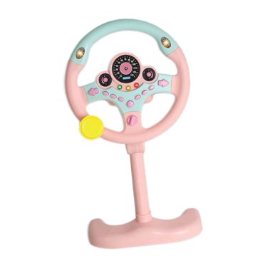 Jouet Volant de Simulation Jouet Sonore Jouet Interactif de Conduite Copilote Jouet Sonore Éducatif Précoce, Rose
