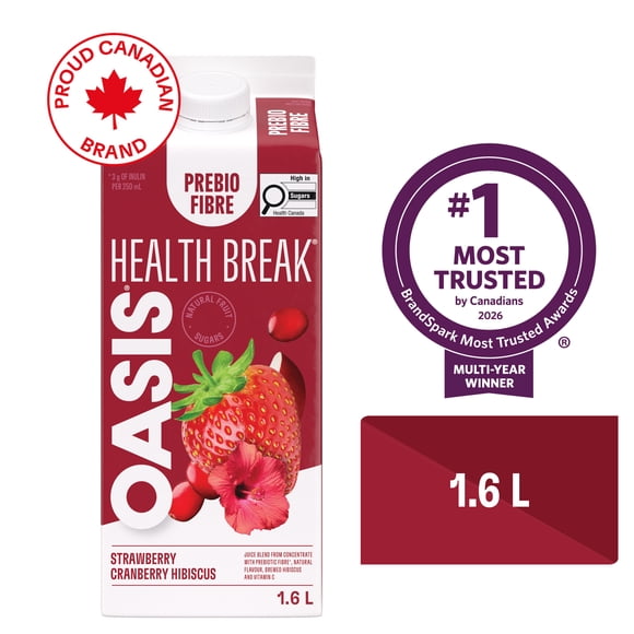 Strawberry Cranberry Hibiscus Prebio Fibre Juice 1.6 L