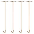 thumbnail image 1 of Ceiling Hooks, 4Pack 20 Inch Screw Mounted Top Long Hooks - for Hanging Plant Pots, Fans, Lights, Lanterns, 1 of 6