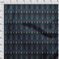 thumbnail image 3 of oneOone Cotton Poplin Fabric Stripe & Paisley Ikat Decor Fabric Printed BTY 56 Inch Wide, 3 of 4