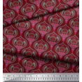 thumbnail image 3 of Soimoi Cotton Poplin Fabric Moroccan Damask Print Sewing Fabric Yard 56 Inch Wide, 3 of 3