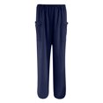 thumbnail image 4 of Birdeem Womens Solid Color High-Waist Loose Womens Wide Leg Pants, 4 of 5