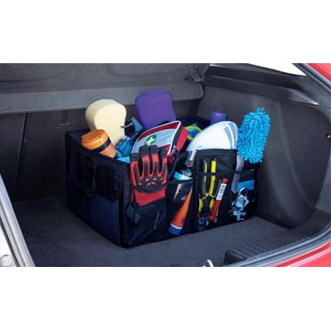 AUTO DRIVE Car Trunk Organizer, Collapsible, Multi-Compartment for Car Storage