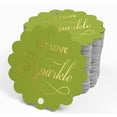 thumbnail image 4 of Inkdotpot Let Love Sparkle Wedding Bottle Tag Real Gold Foil Favor Hang Tags Pack Of 100, 4 of 6