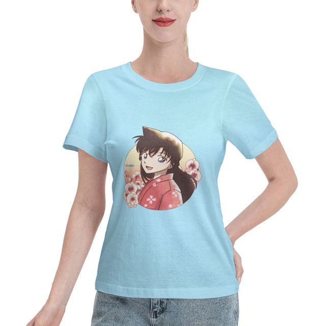 Women's Basic Short Sleeve T-Shirt Detective Conan Moriland