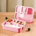 thumbnail image 1 of UsTZtai under $5 4-Compartment Snack Box, Plastic Food Storage Container with Lid, Kids Lunch Box for School Picnic, 1 of 6